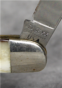 1980 CASE XX USA A6208 Grey/Brown Smooth Appaloosa Bone Half Whittler Knife