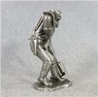 PONY EXPRESS RIDER 4" Fine Pewter People of Old West Series Statue (American Sculpture Society, 1976)