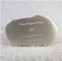 PONY EXPRESS RIDER 4" Fine Pewter People of Old West Series Statue (American Sculpture Society, 1976)
