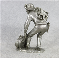 PONY EXPRESS RIDER 4" Fine Pewter People of Old West Series Statue (American Sculpture Society, 1976)