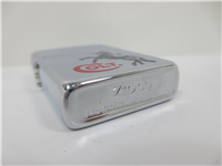 1996 Laser Engraved Colt Firearms Factory Horse Logo Polished Chrome Zippo 