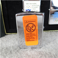 1996 OLYMPIC GAMES COLLECTION Chrome & Brass Lighter Set of 7 (Zippo, 1995)