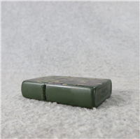 GREEN CAMO Matte Finish Over Brass Lighter (Zippo, #219, 1984)