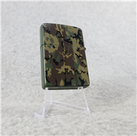 GREEN CAMO Matte Finish Over Brass Lighter (Zippo, #219, 1984)