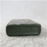 GREEN CAMO Matte Finish Over Brass Lighter (Zippo, #219, 1984)