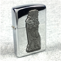 CIGAR STORE INDIAN Emblem Polished Chrome Lighter (Zippo, 1996)