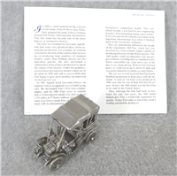 1903 FIAT World-Famous Sterling Silver Vintage Car Replica (Franklin Mint, Silver Car Miniatures Collection, 1977)