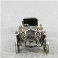 1904 MERCEDES SIMPLEX World-Famous Sterling Silver Vintage Car Replica (Franklin Mint, Silver Car Miniatures Collection, 1977)