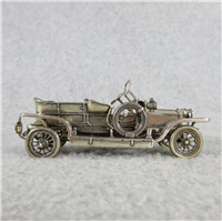 1907 ROLLS-ROYCE World-Famous Sterling Silver Vintage Car Replica (Franklin Mint, Silver Car Miniatures Collection, 1977)