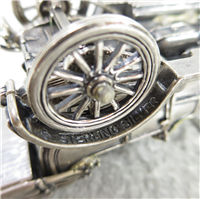 1911 DELAUNAY-BELLEVILLE World-Famous Sterling Silver Vintage Car Replica (Franklin Mint, Silver Car Miniatures Collection, 1977)