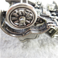 1977 Franklin Mint 1905 Vauxhall Sterling Silver Miniature Car Replica 