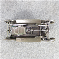 1908 LANCHESTER World-Famous Sterling Silver Vintage Car Replica (Franklin Mint, Silver Car Miniatures Collection, 1977)