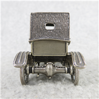 1908 LANCHESTER World-Famous Sterling Silver Vintage Car Replica (Franklin Mint, Silver Car Miniatures Collection, 1977)
