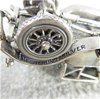 1912 HISPANO-SUIZA World-Famous Sterling Silver Vintage Car Replica (Franklin Mint, Silver Car Miniatures Collection, 1977)