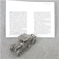 1912 HISPANO-SUIZA World-Famous Sterling Silver Vintage Car Replica (Franklin Mint, Silver Car Miniatures Collection, 1977)