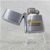 NIKON Brushed Chrome Lighter (Zippo, 1982)