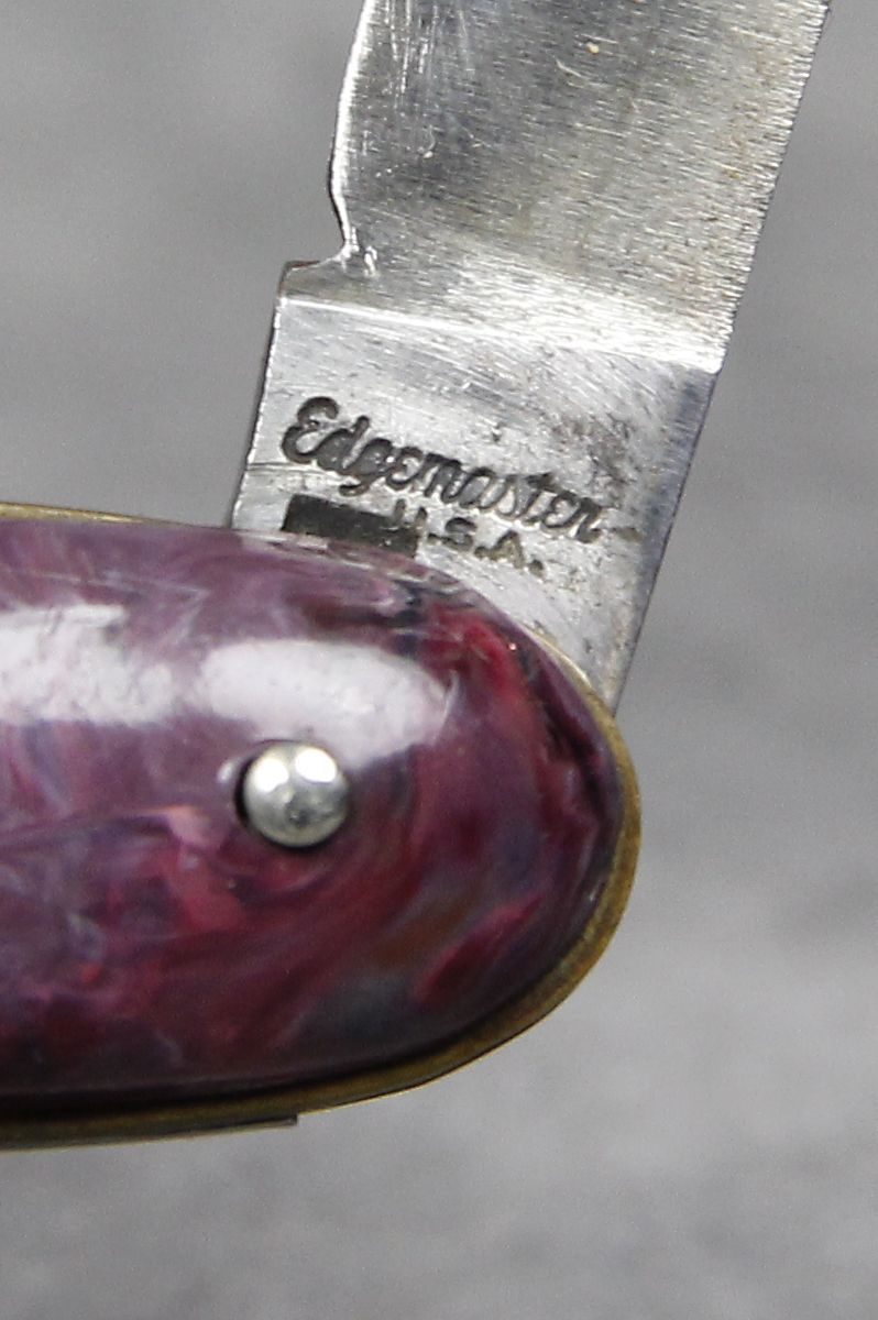 How much is EDGEMASTER Purple Marbled Knife worth? Price