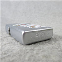 JIM BEAM PLAYING CARDS Satin Chrome Lighter (Zippo, 20755, 2005)