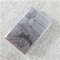 JIM BEAM PEWTER BARRELS EMBLEM Street Chrome Lighter (Zippo, 2008)