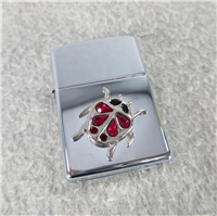 LADYBUG JEWEL EMBLEM Polished Chrome Lighter (Zippo, 2004)