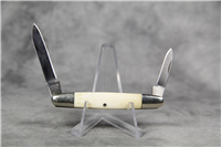 FROST CUTLERY Scrimshawed Smooth Bone "Little Savage" Pen Knife