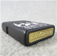 BEATLES ABBY ROAD BLACK Matte Finish Over Brass Lighter (Zippo, 2007)