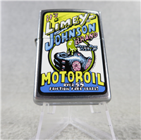 LIMEY-JOHNSON MOTOROIL ADVERTISING Street Chrome Lighter (Zippo, 2005)