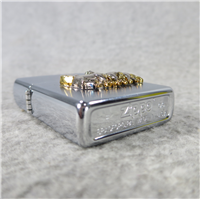 STALLION HORSE EMBLEM Brushed Chrome Lighter (Zippo, 2006)