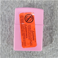 AMY - PIG Pink Matte Finish Over Brass Lighter (Zippo, 2006)