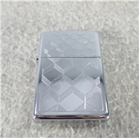 LASER ENGRAVED GEOMETRIC TUMBLING BLOCKS Polished Chrome Lighter (Zippo, 2002)
