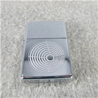 LASER ENGRAVED GEOMETRIC CIRCLE Polished Chrome Lighter (Zippo, 2004)