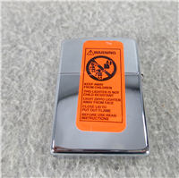 LASER ENGRAVED CHAIN LINK FENCE Polished Chrome Lighter (Zippo, 2003)