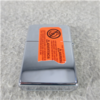LASER ENGRAVED GEOMETRIC V PATTERN Polished Chrome Lighter (Zippo, 2007)
