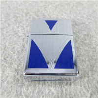LASER ENGRAVED GEOMETRIC V PATTERN Polished Chrome Lighter (Zippo, 2007)