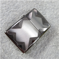 LASER ENGRAVED GEOMETRIC Midnight Chrome Lighter (Zippo, 2004)