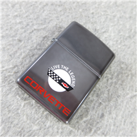 CORVETTE 'Live The Legend' Midnight Chrome Lighter (Zippo, 1995)