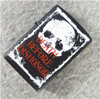 DEATH BEFORE DISHONOR Black Matte Lighter (Zippo, 24711, 2008)