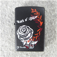 ROCK OF AGES Black Matte Lighter (Zippo, Tattoo Collection, 2008)