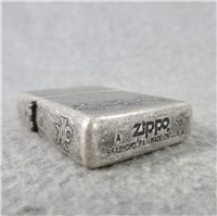 TRIBAL BARBED WIRE Antique Silver Plate Lighter (Zippo, 2005)