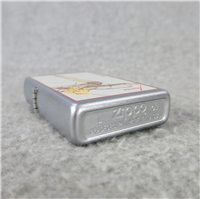 LAZY LADY Satin Chrome Lighter (Zippo, Petty Pretty Girl Collection, 2001)