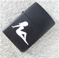 MUD FLAP GIRL Black Matte Lighter (Zippo, 2008)