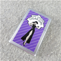 LAS VEGAS CIGAR GIRL Satin Chrome Lighter (Zippo, 2001)