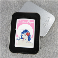 BETTIE PAGE White Matte Lighter (Zippo, Dark Horse Comics, 1997)