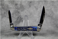 2001 CASE XX 62109W SS Blue Jigged Bone Mini Copperhead