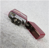 CORVETTE FLAGS LOGO Red High Gloss Street Chrome Lighter (Zippo, 2006)