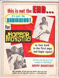 HORROR MONSTERS  Vol 1 #1    (Charlton, 1961) 