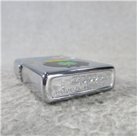 LUCKY POT OF GOLD AT END OF RAINBOW Polished Chrome Lighter (Zippo, 1998)