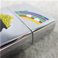 LUCKY POT OF GOLD AT END OF RAINBOW Polished Chrome Lighter (Zippo, 1998)