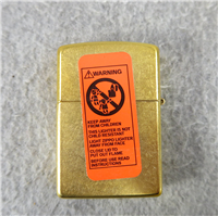 MARLBORO EAT RIDE SLEEP Solid Brass Lighter (Zippo, 2004)