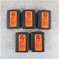 STATE QUARTERS VOL. 8 Set of Five Matte Black Lighters (Zippo, 2006)